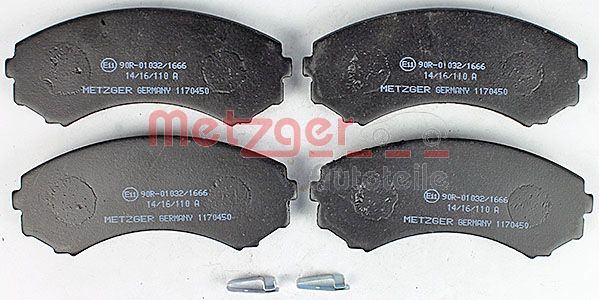 METZGER 1170450 Bremsbelagsatz, Scheibenbremse